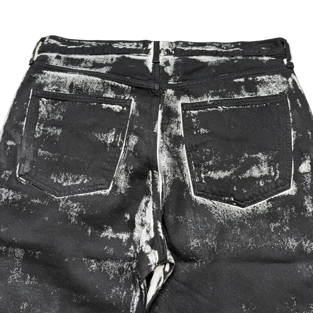 AGOLDE 90's Jeans Black White Painted Wash Straight Leg Men's Size 32